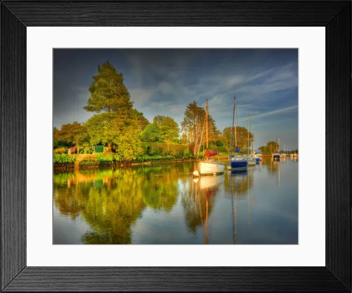 Framed Print : Frome River, Wareham, Dorset, England Framed Print : Frome River, Wareham, Dorset, England