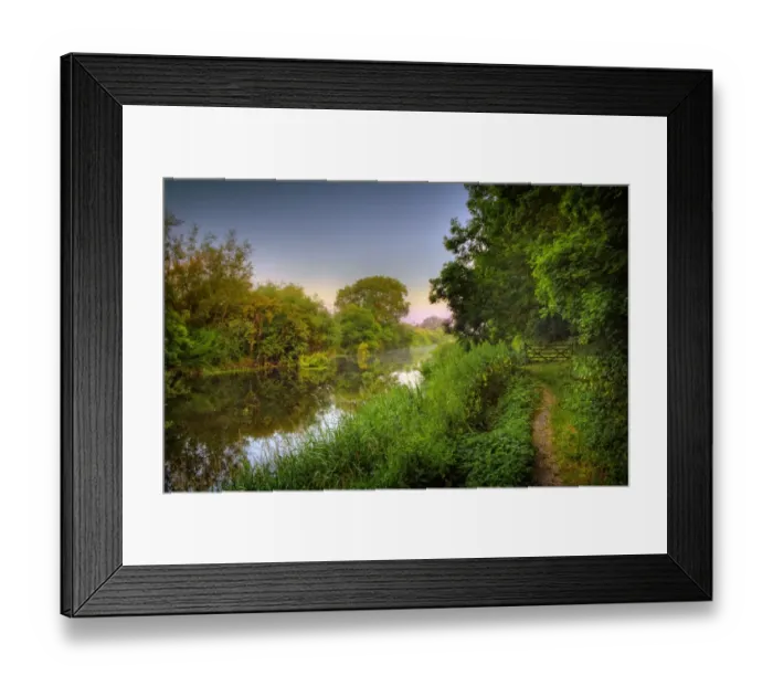Framed Print : First Light on the Stour river, Dorset, England