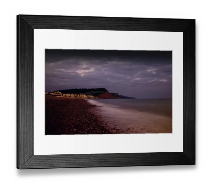 Framed Print : Evening light on the Jurassic coastline, Dorset, England