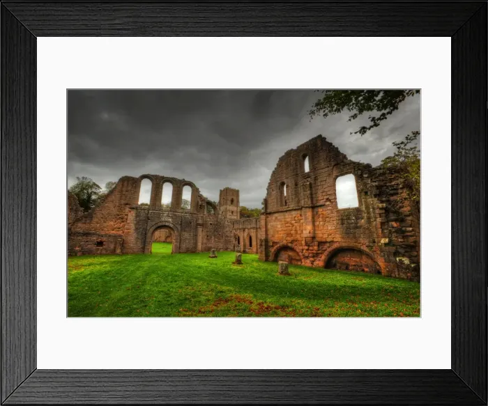 Framed Print : Fountains Abbey, Yorkshire, England Framed Print : Fountains Abbey, Yorkshire, England