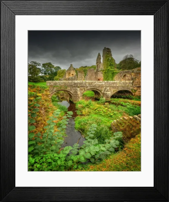 Framed Print : Fountains Abbey, Yorkshire, England Framed Print : Fountains Abbey, Yorkshire, England