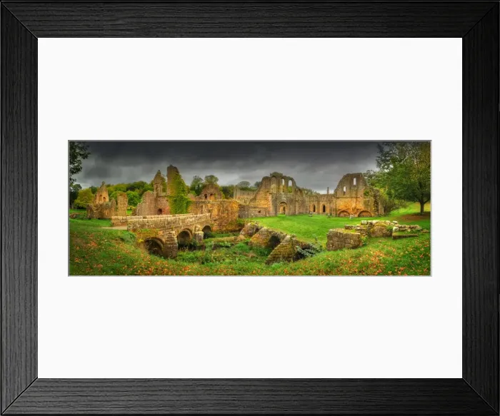 Framed Print : Fountains Abbey, Yorkshire, England Framed Print : Fountains Abbey, Yorkshire, England