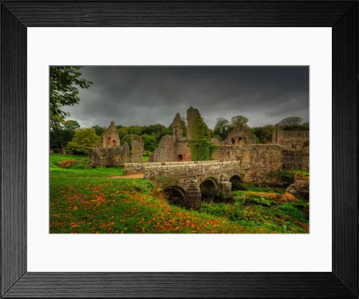Framed Print : Fountains Abbey, Yorkshire, England Framed Print : Fountains Abbey, Yorkshire, England