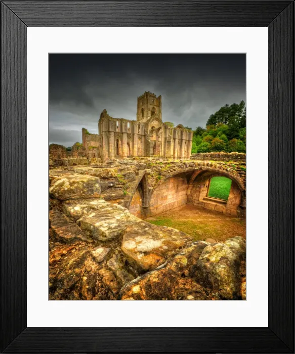 Framed Print : Fountains Abbey, Yorkshire, England Framed Print : Fountains Abbey, Yorkshire, England