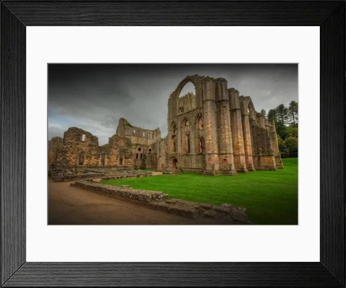 Framed Print : Fountains Abbey, Yorkshire, England Framed Print : Fountains Abbey, Yorkshire, England
