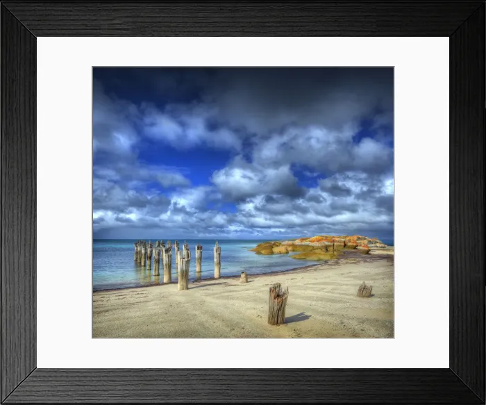 Framed Print : Lillies beach, Wybalena, Flinders Island, Tasmania Framed Print : Lillies beach, Wybalena, Flinders Island, Tasmania