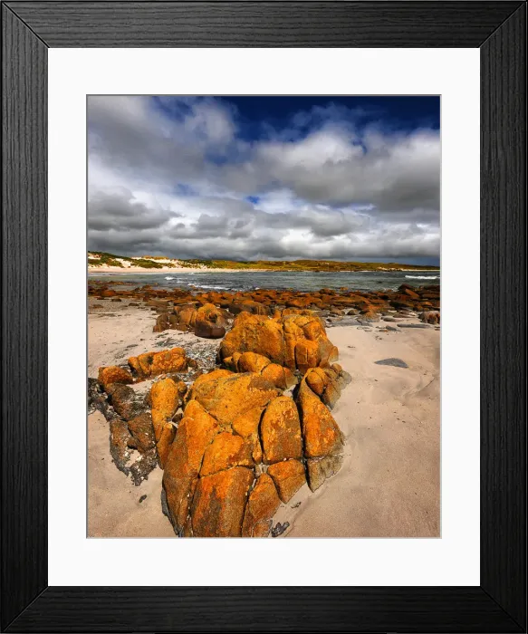 Framed Print : Little Porkies beach, King Island, Bass Strait, Tasmania Framed Print : Little Porkies beach, King Island, Bass Strait, Tasmania