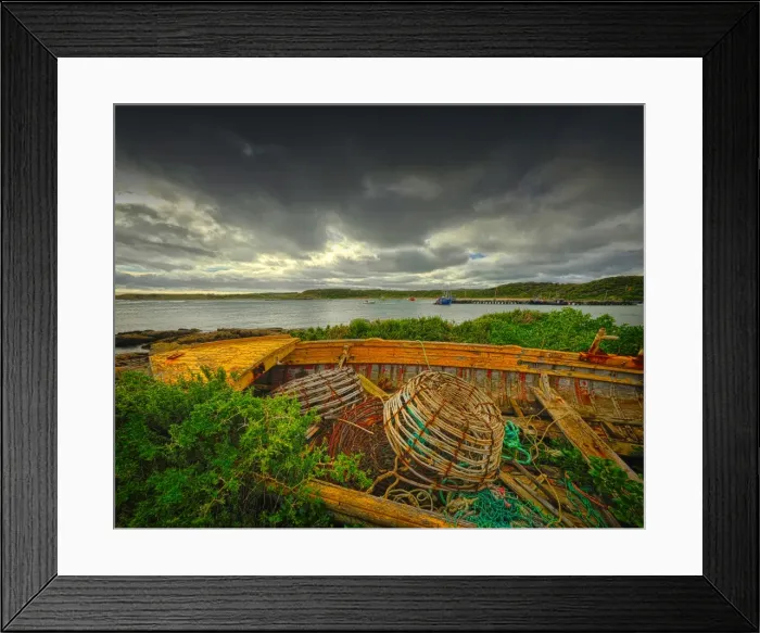 Framed Print : Currie harbour view, King Island, Bass Strait, Tasmania