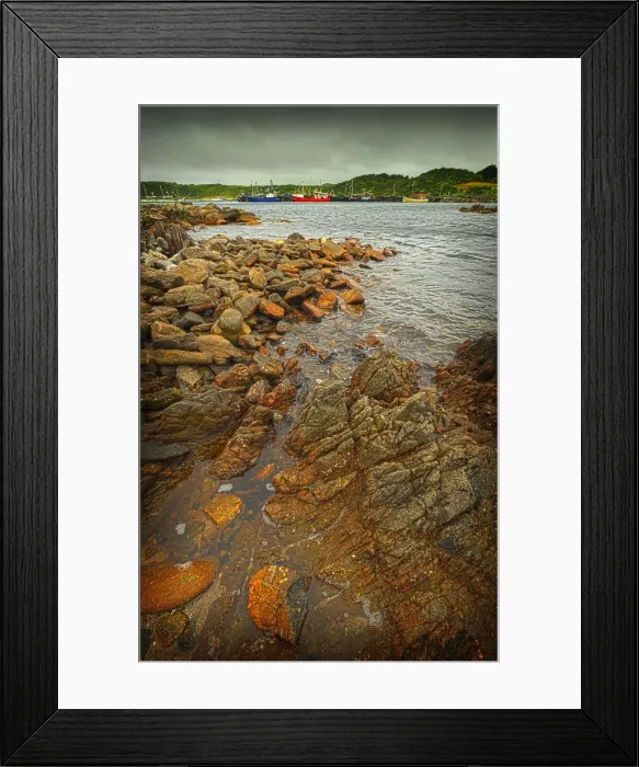Framed Print : Currie harbour view, King Island, Bass Strait, Tasmania Framed Print : Currie harbour view, King Island, Bass Strait, Tasmania
