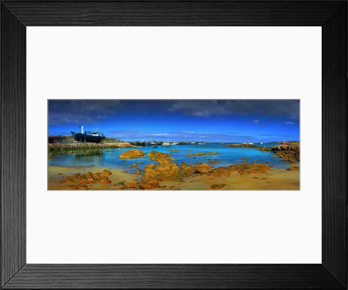 Framed Print : Currie harbour view, King Island, Bass Strait, Tasmania