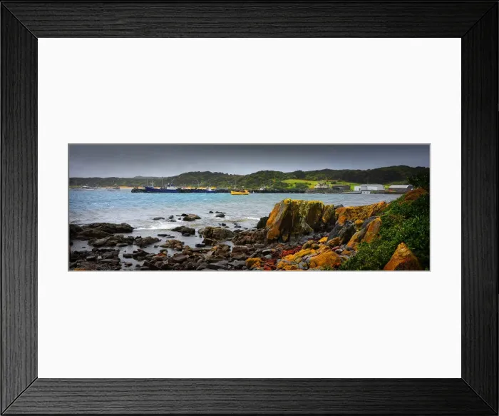 Framed Print : Currie harbour view, King Island, Bass Strait, Tasmania