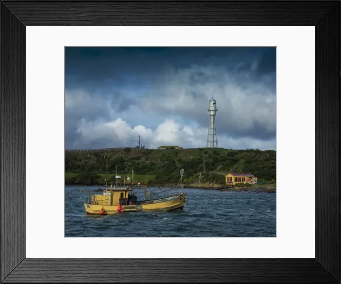 Framed Print : Currie harbour view, King Island, Bass Strait, Tasmania