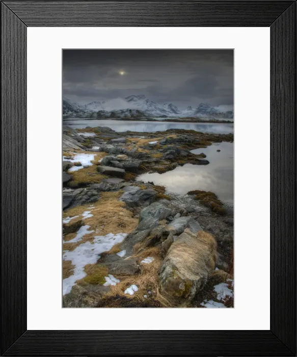 Framed Print : Lofoten Peninsular, winter wonderland, Arctic circle, Norway