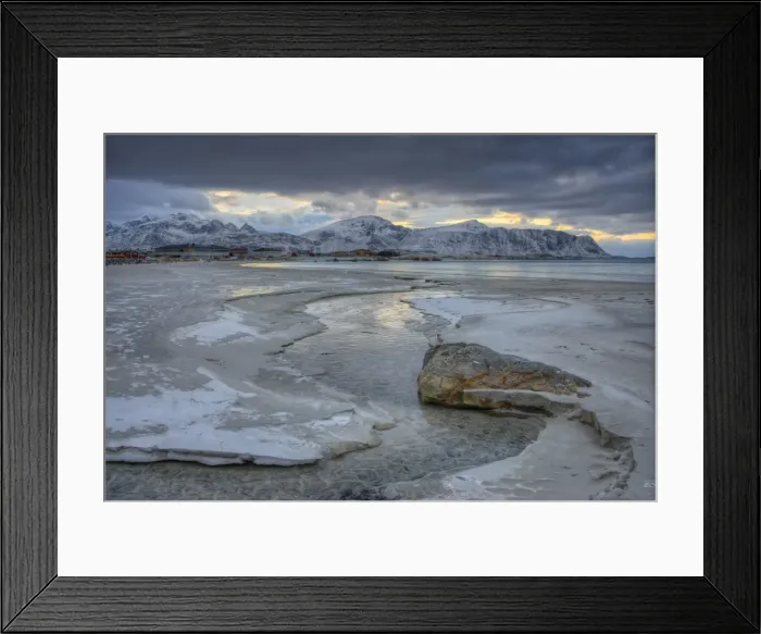 Framed Print : Lofoten Peninsular, winter wonderland, Arctic circle, Norway Framed Print : Lofoten Peninsular, winter wonderland, Arctic circle, Norway