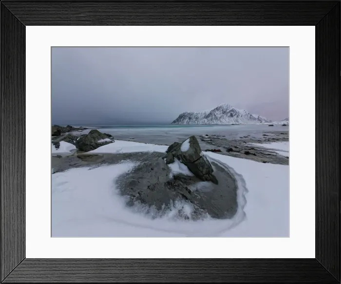 Framed Print : Lofoten Peninsular, winter wonderland, Arctic circle, Norway Framed Print : Lofoten Peninsular, winter wonderland, Arctic circle, Norway