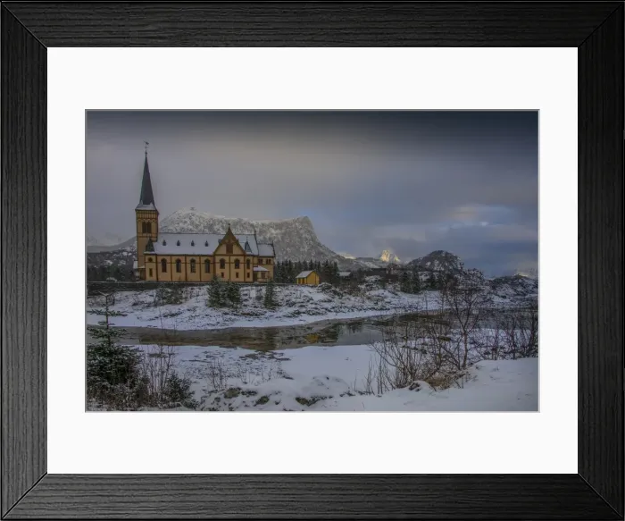 Framed Print : Lofoten Peninsular, winter wonderland, Arctic circle, Norway Framed Print : Lofoten Peninsular, winter wonderland, Arctic circle, Norway