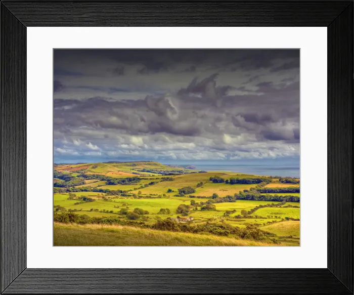 Framed Print : Countryside, Dorset, England Framed Print : Countryside, Dorset, England