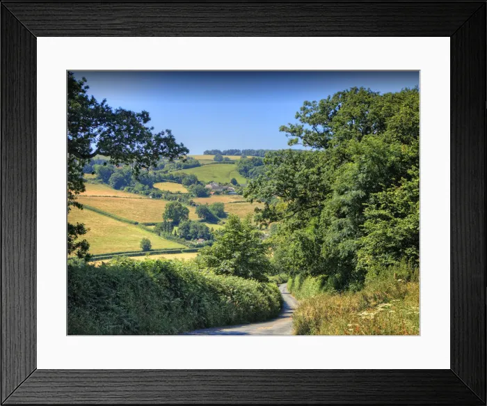Framed Print : The Devon countryside, England