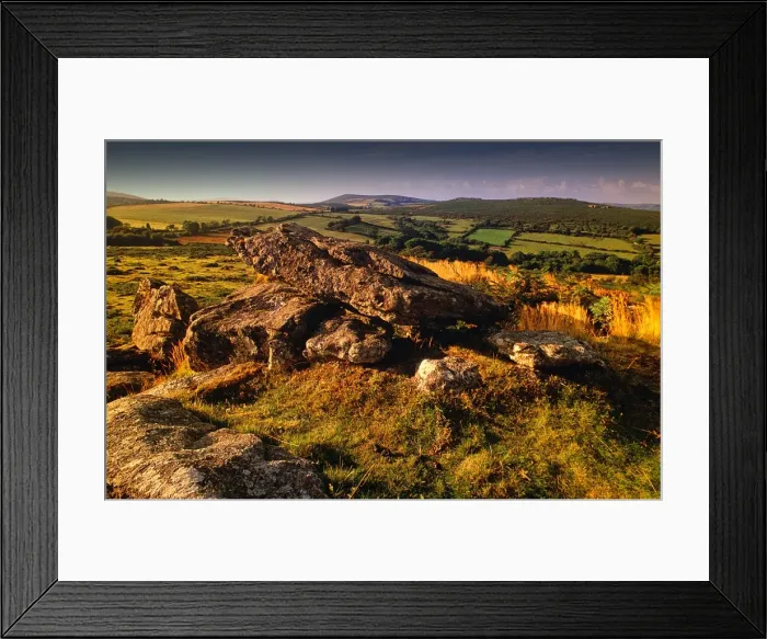 Framed Print : The Devon moors, England Framed Print : The Devon moors, England