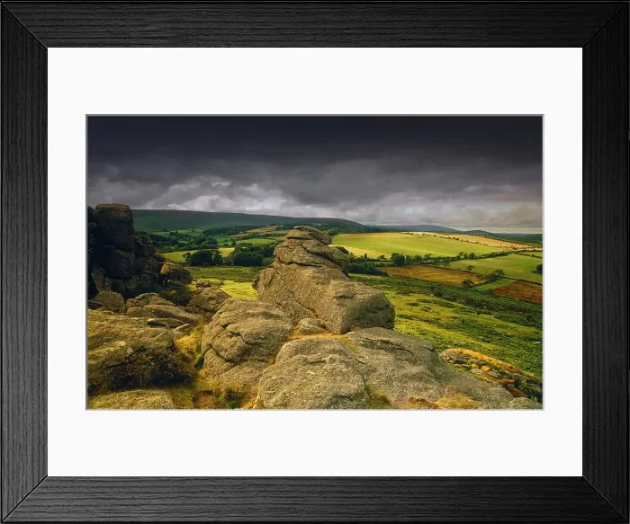 Framed Print : The Devon moors, England