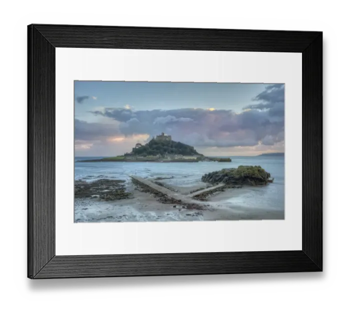 Framed Print : Dawn, St. Michaels Mount, Penzance, Cornwall, England
