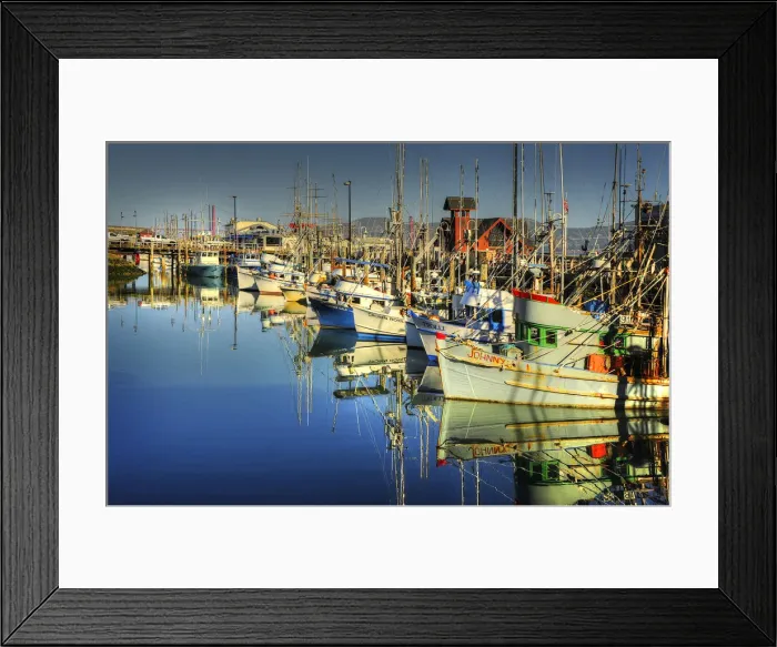 Framed Print : Fishermans wharf, San Francisco, California Framed Print : Fishermans wharf, San Francisco, California
