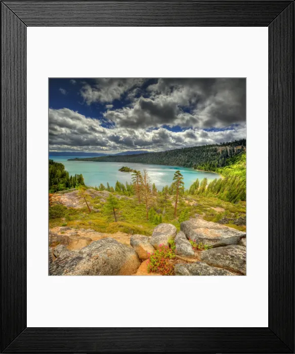 Framed Print : Emerald bay, Lake Tahoe, California