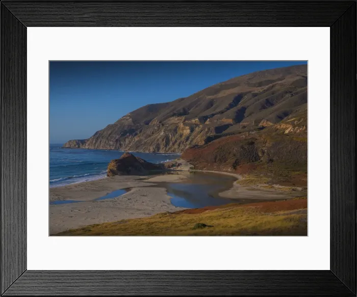 Framed Print : A scene from the Cabrillo highway, California, United States Framed Print : A scene from the Cabrillo highway, California, United States