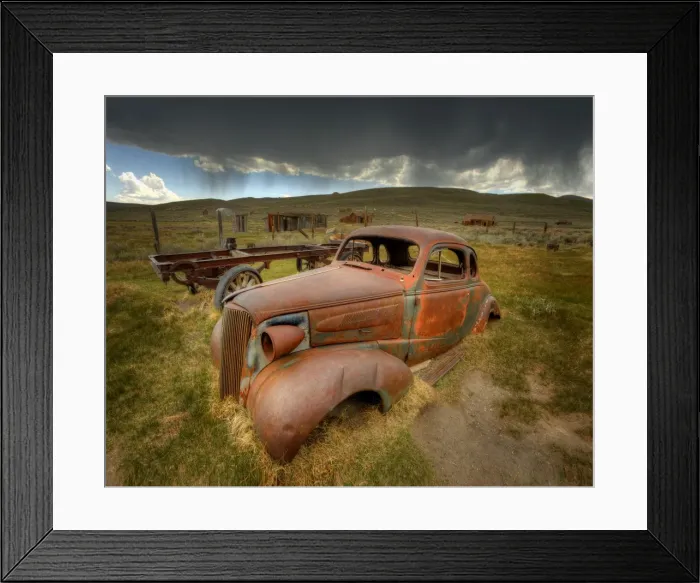 Framed Print : Bodie, in the Sierra Nevada mountains, is an abandoned mining town near the border of Nevada, California, United States