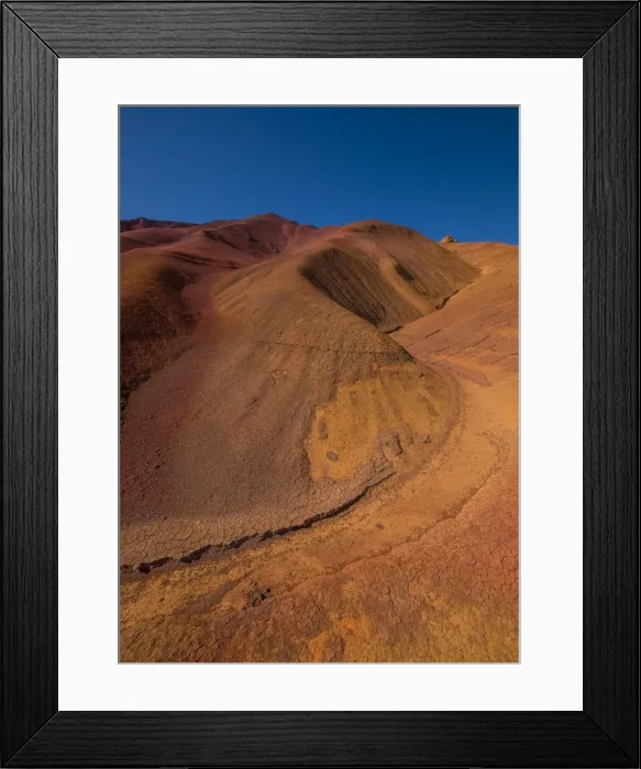 Framed Print : The red ochre colours of the eroded landscape on Phillip Island Framed Print : The red ochre colours of the eroded landscape on Phillip Island