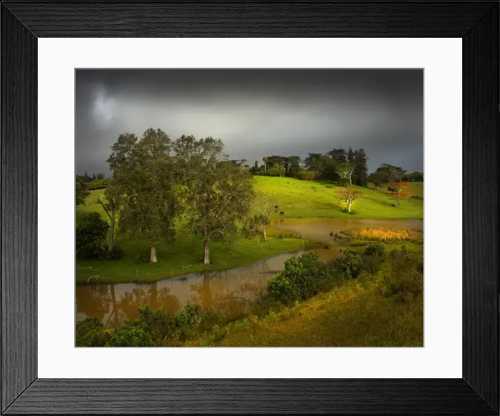 Framed Print : Passing Storm, Mission valley, Norfolk Island Framed Print : Passing Storm, Mission valley, Norfolk Island