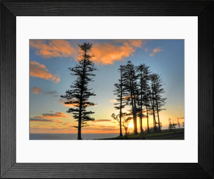 Framed Print : Pacific Sunset, Norfolk Island Framed Print : Pacific Sunset, Norfolk Island