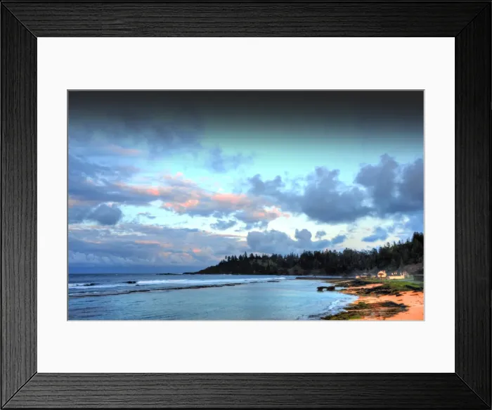 Framed Print : Morning light after dawn along the Norfolk Island coast