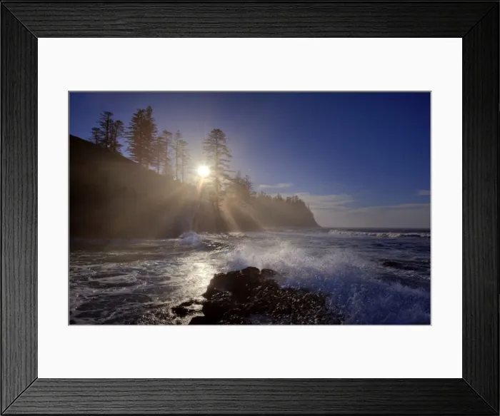 Framed Print : Morning light after dawn along the Norfolk Island coast Framed Print : Morning light after dawn along the Norfolk Island coast