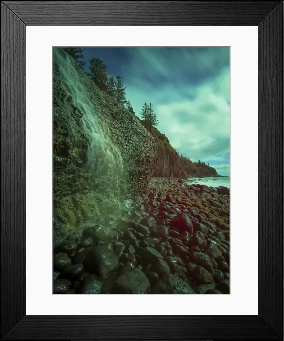 Framed Print : Lower cockpit falls, Cascade valley, Norfolk Island Framed Print : Lower cockpit falls, Cascade valley, Norfolk Island
