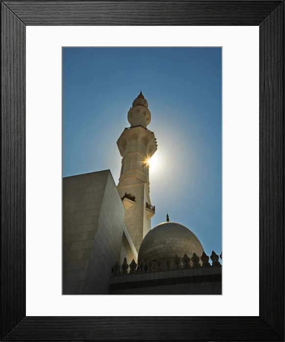 Framed Print : Sheikh Zayed mosque Abu Dhabi United Arab Emirates