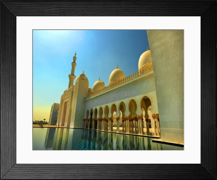 Framed Print : Sheikh Zayed mosque Abu Dhabi United Arab Emirates Framed Print : Sheikh Zayed mosque Abu Dhabi United Arab Emirates