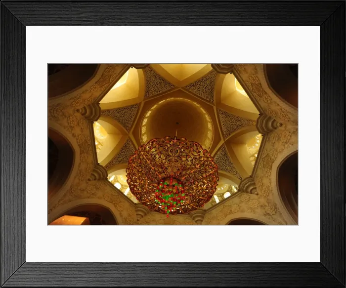 Framed Print : Sheikh Zayed mosque Abu Dhabi United Arab Emirates