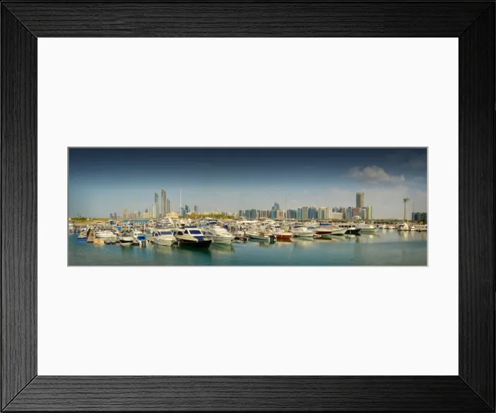 Framed Print : A cityscape from Abu Dhabi, united Arab Emirates