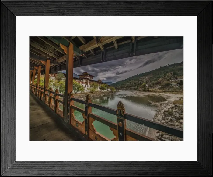 Framed Print : A view of the Panukha Dzong, in East central Bhutan Framed Print : A view of the Panukha Dzong, in East central Bhutan