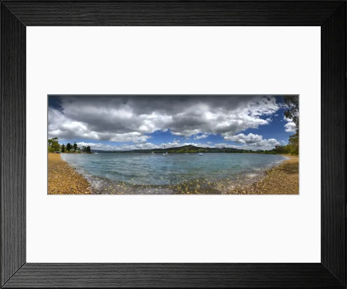 Framed Print : A view of Deep Bay Huon river, southern Tasmania Framed Print : A view of Deep Bay Huon river, southern Tasmania