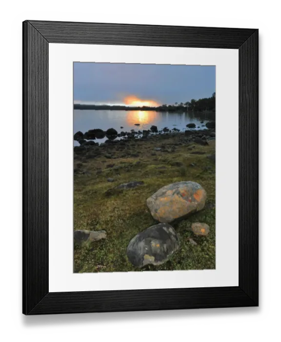 Framed Print : Daybreak on Lake St. Clair, Central Tasmania Framed Print : Daybreak on Lake St. Clair, Central Tasmania