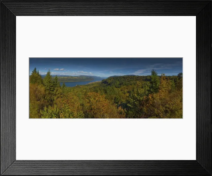 Framed Print : Panorama of the Columbia river Gorge, Oregon, United States Framed Print : Panorama of the Columbia river Gorge, Oregon, United States