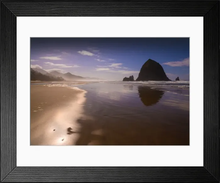 Framed Print : Cannon beach, Oregon coastline, United States