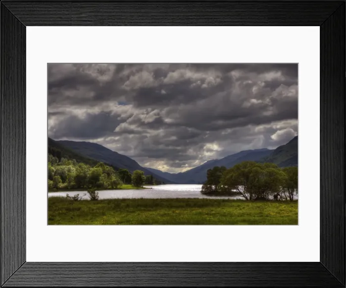 Framed Print : Light over Loch Voil, Highlands of Scotland Framed Print : Light over Loch Voil, Highlands of Scotland