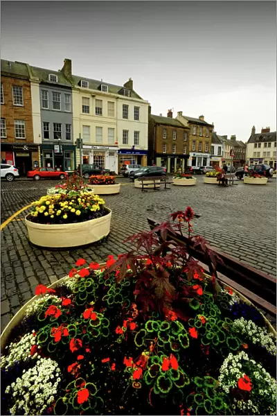 A view of Kelso, A small town in the Scottish borders region of the United Kingdom