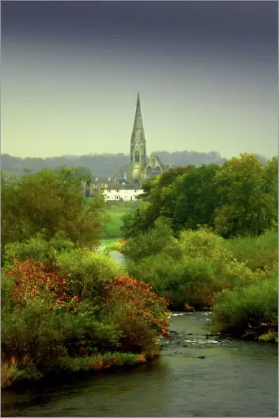 A view of Kelso, A small town in the Scottish borders region of the United Kingdom