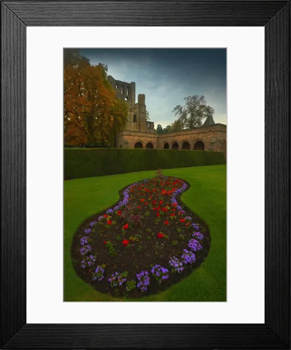 Framed Print : Kelso Abbey, a small town in the Scottish borders region of the United Kingdom