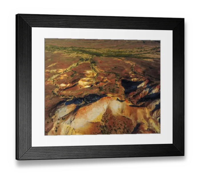Framed Print : The Painted hills, an area of outstanding natural beauty in the arid region of Anna Creek, outback South Australia Framed Print : The Painted hills, an area of outstanding natural beauty in the arid region of Anna Creek, outback South Australia