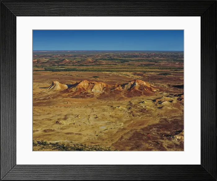 Framed Print : The Painted hills, an area of outstanding natural beauty in the arid region of Anna Creek, outback South Australia
